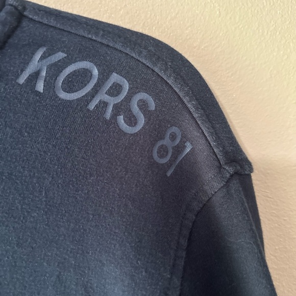Michael Kors 81 Navy 1/2 Zip-Up Pull-Over Sweater - Picture 3 of 8